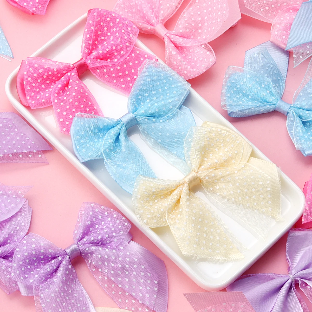 10Pcs/lot Satin Ribbon Bows Pr - Ribbon Bow Gift review and price