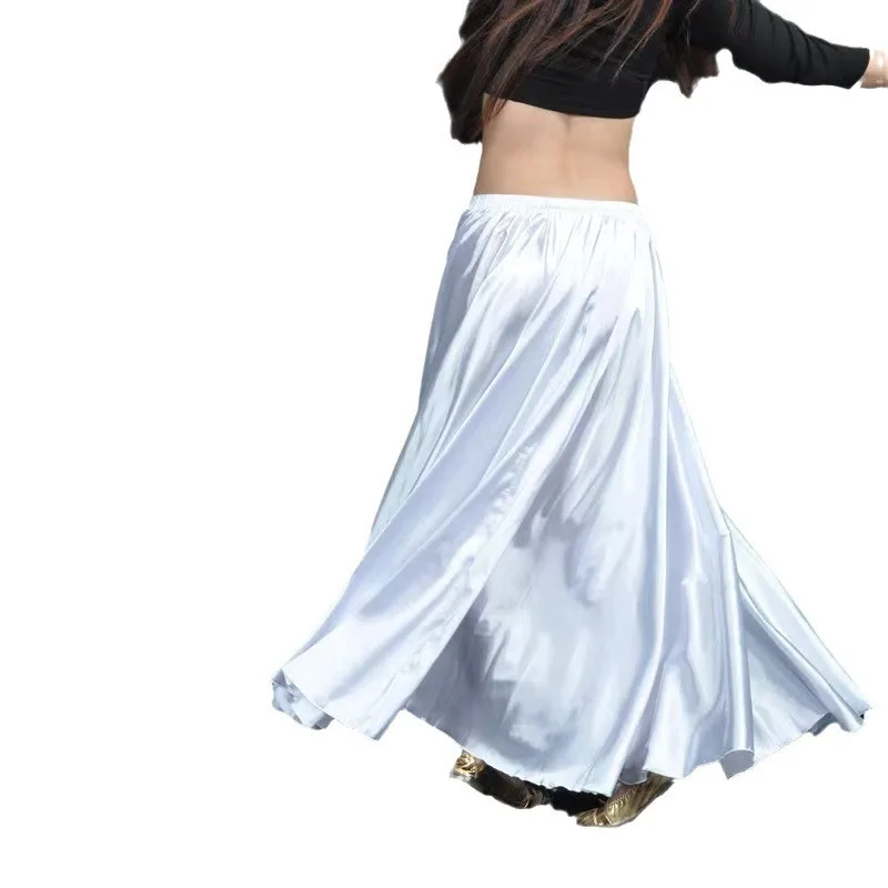 جديد الرقص الشرقي سيدوم فستان كبير سوينغ Ndian الرقص الشرقي زي المرحلة أنيقة سبليت كرة لولبية تنورة طويلة Dancewear البدلة الزي