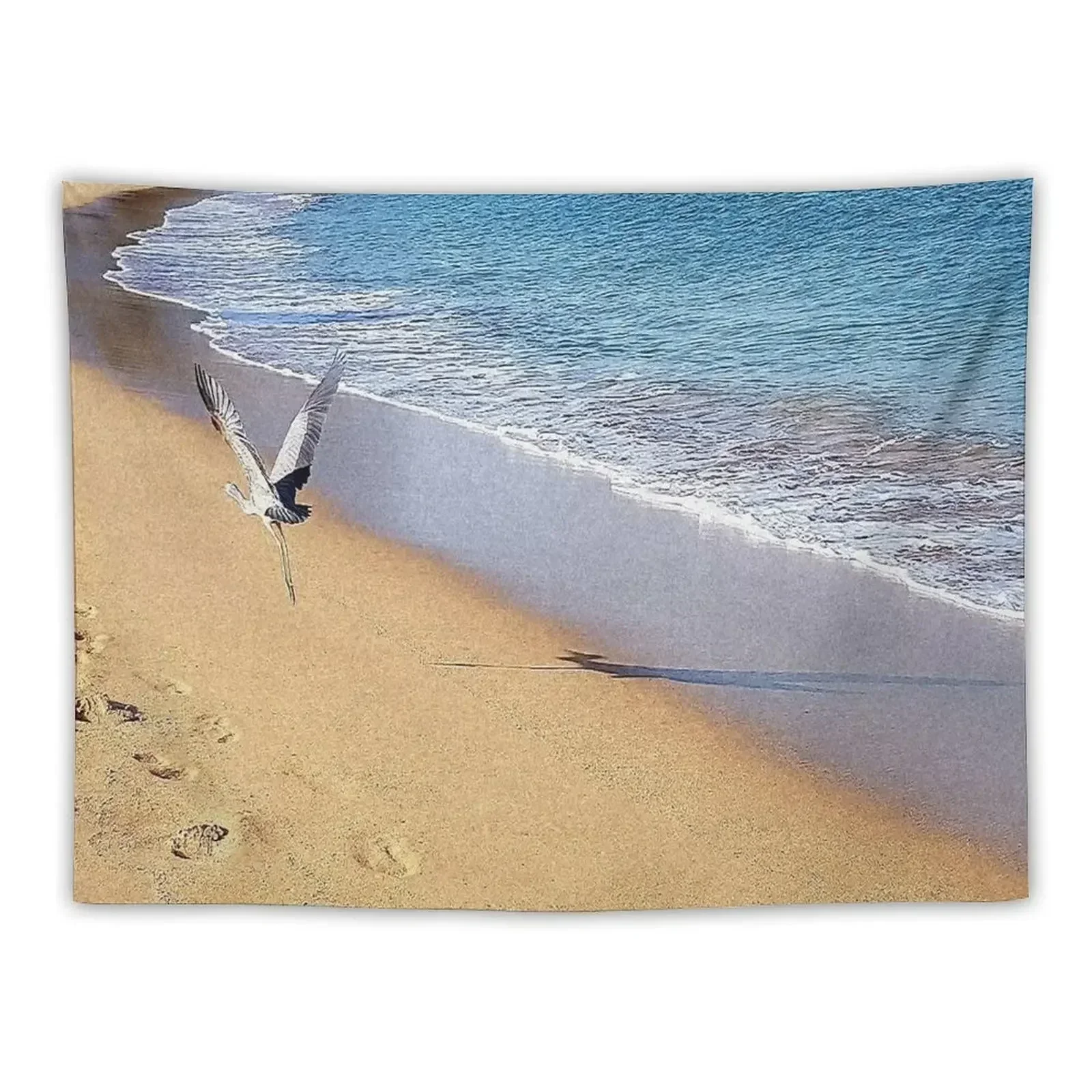 

Blue Crane Flight to Freedom Tapestry Room Decore Aesthetic Home Decor Accessories Tapestry