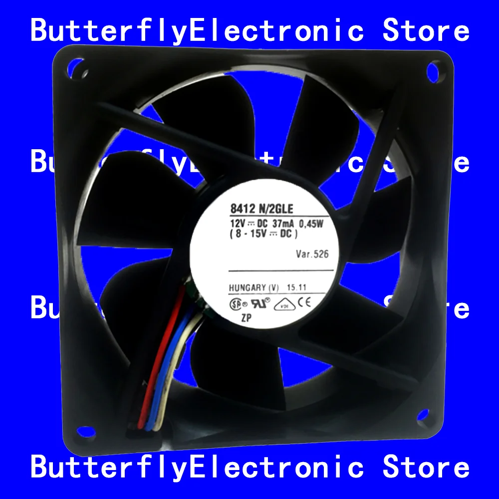 新しいオリジナル-8412n-2gle-12vdc-045w-冷却ファン-8025-80-80-25mm