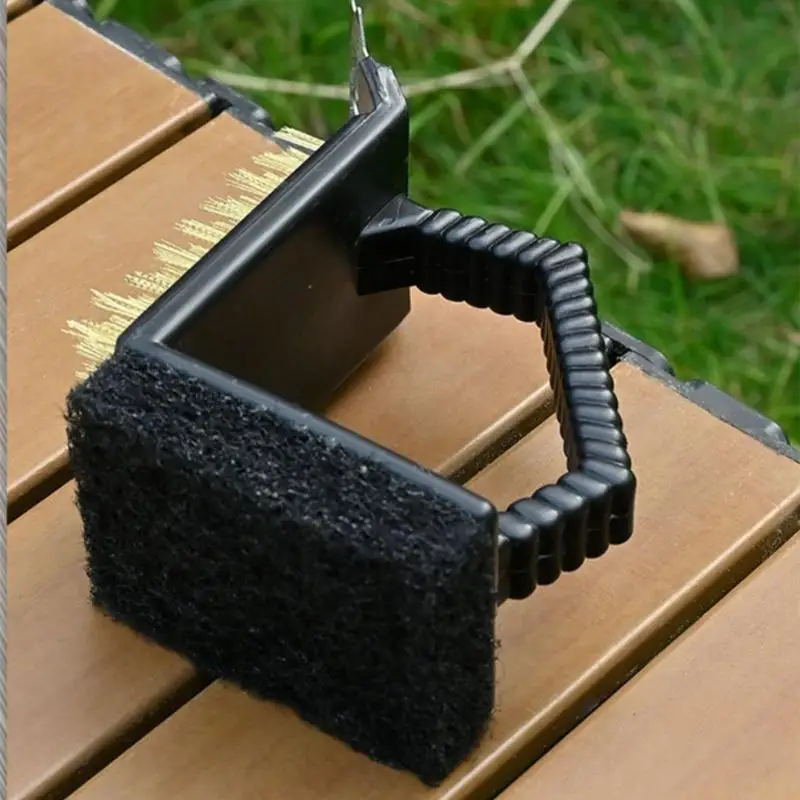 U2JB Copper Wire Sponge Grill Brush Barbecue Cleaning Brush Grill Brush Oven Cleaner