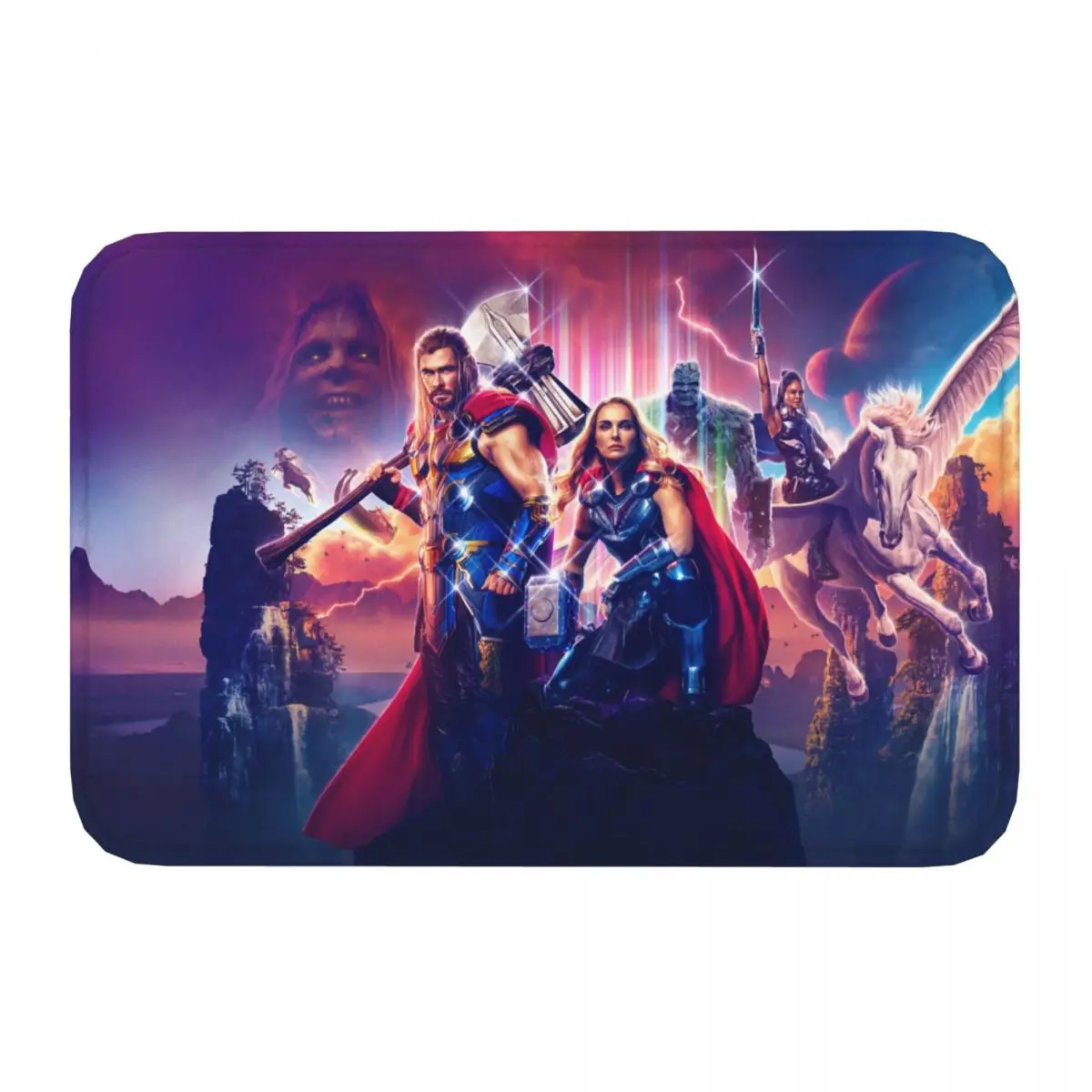 MARVEL Super Hero Bathroom Non-Slip Carpet Thor Living Room Mat Welcome Doormat Home Decoration Rug