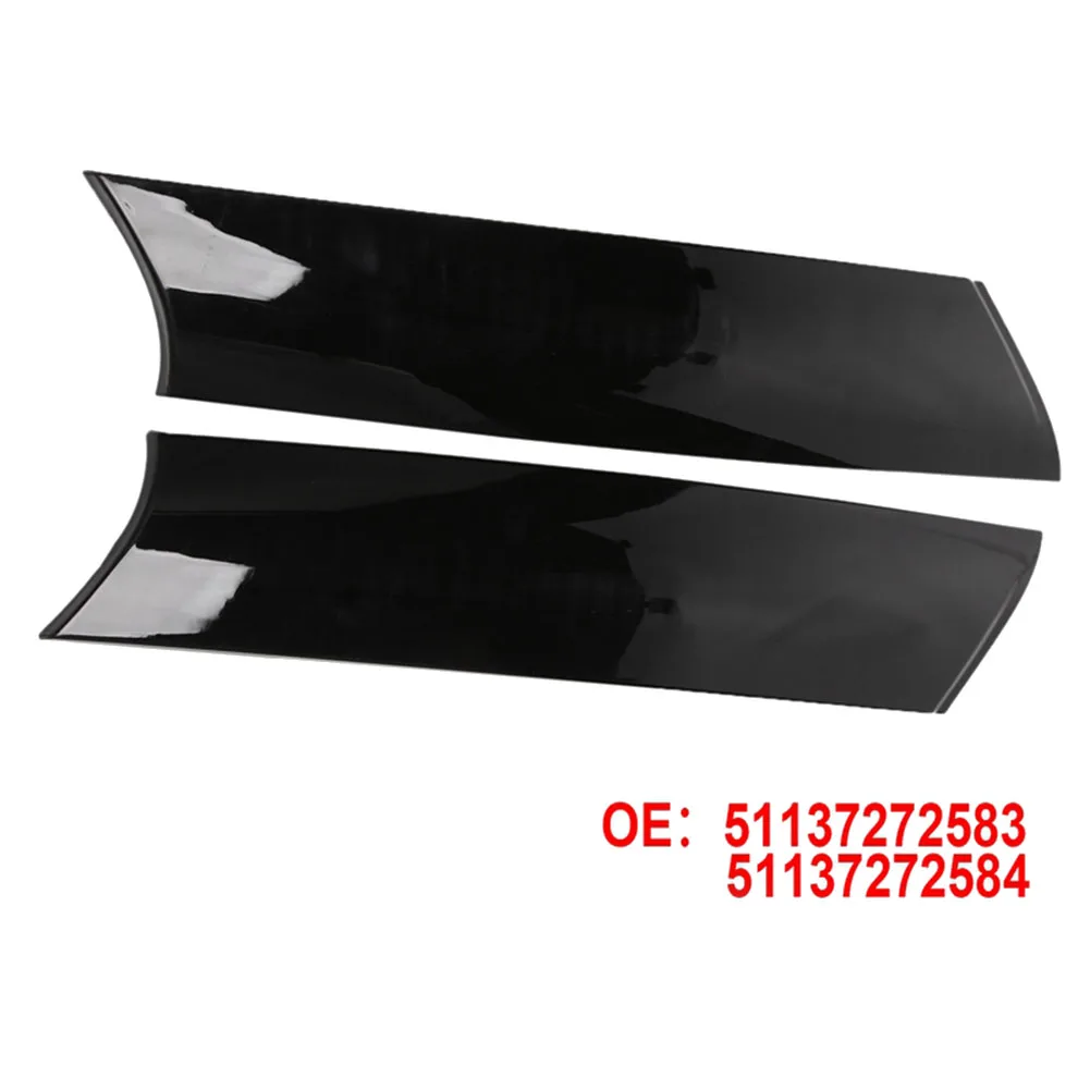 For-BMW Mini Cooper R57 R55 R56 07-15 Front Right Windshield Post Trim Bright Black Exterior Molding a Pillar Trim Cover