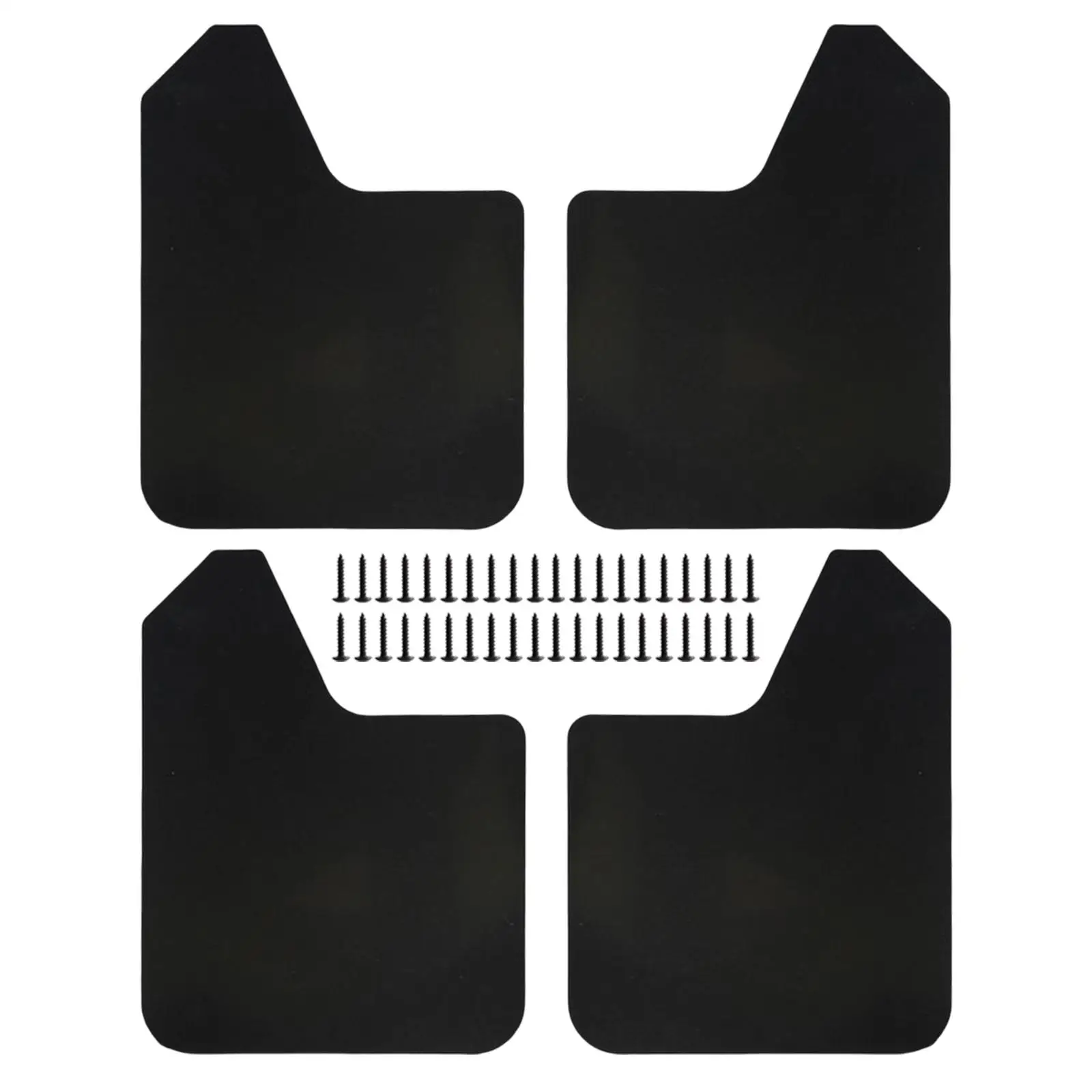 4x Mudflaps Flaps Exterior Parts Black Universal Car Accessories Guards Mudflaps for Pickup SUV Car Truck