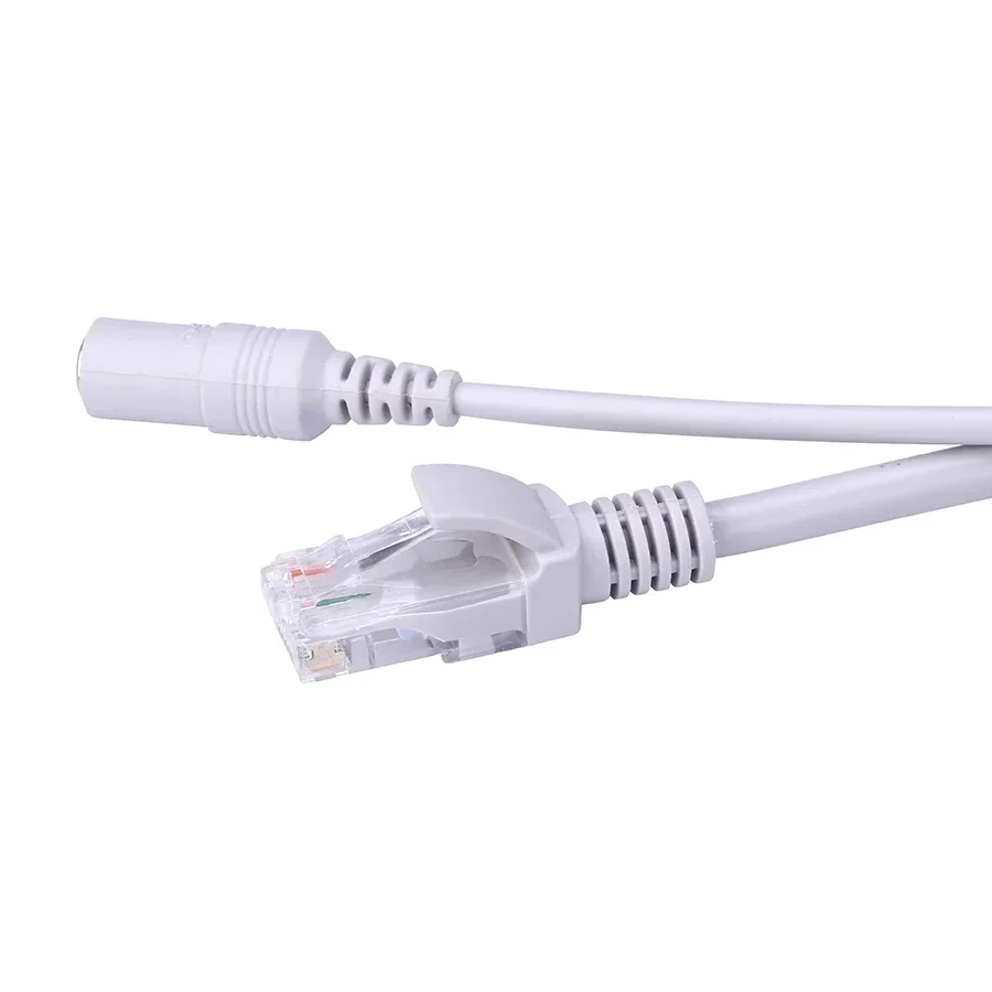 5M/10M/20M/30M opzionale 2.1mm/5.5mm Jack RJ45 + DC Power Extension cavo Ethernet CCTV per telecamere IP sistema NVR