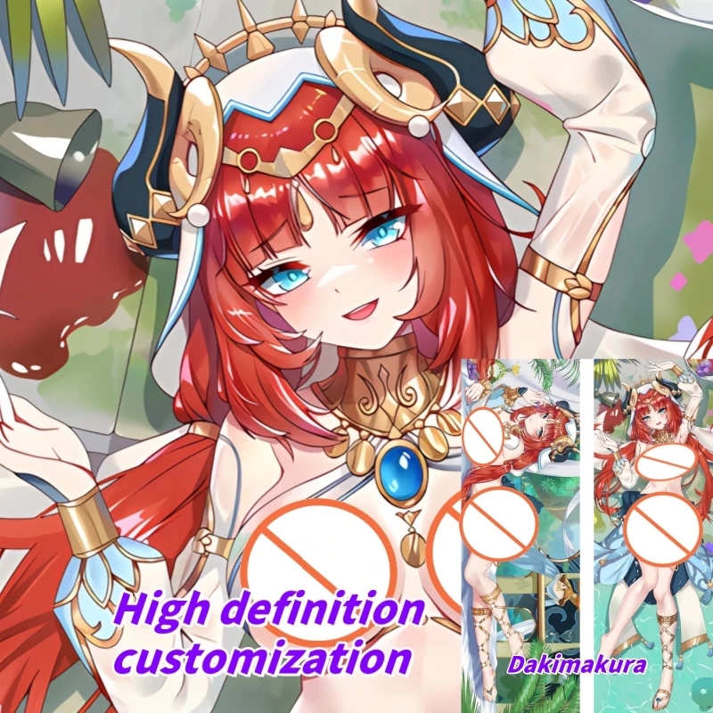 

Dakimakura Anime Genshin Impact Nilou Double-sided Print Of Life-size Body Pillowcase Gifts Can be Customized