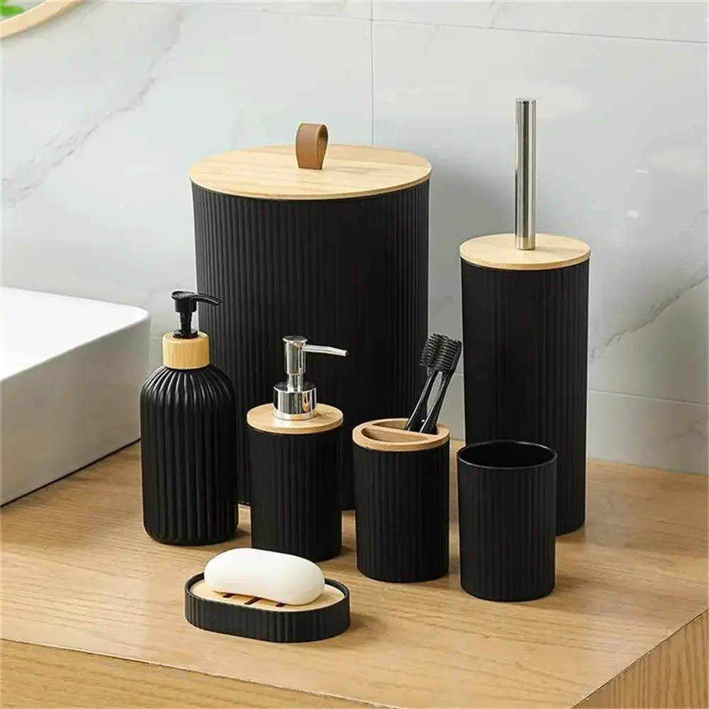 A Set of Wash Bottles in Either Household or Hotel Style, with Complete Hygiene Facilities.