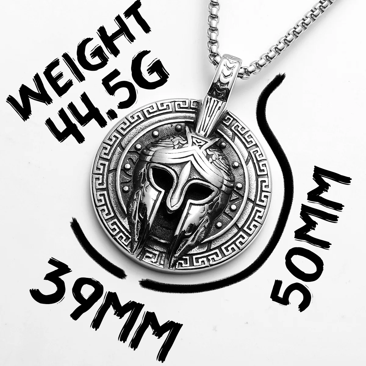 Roman Warriors Amulets Men Necklaces Stainless Steel Pendant Chain Women Punk Fashion Jewelry New In Accessories Gifts Wholesale view 6