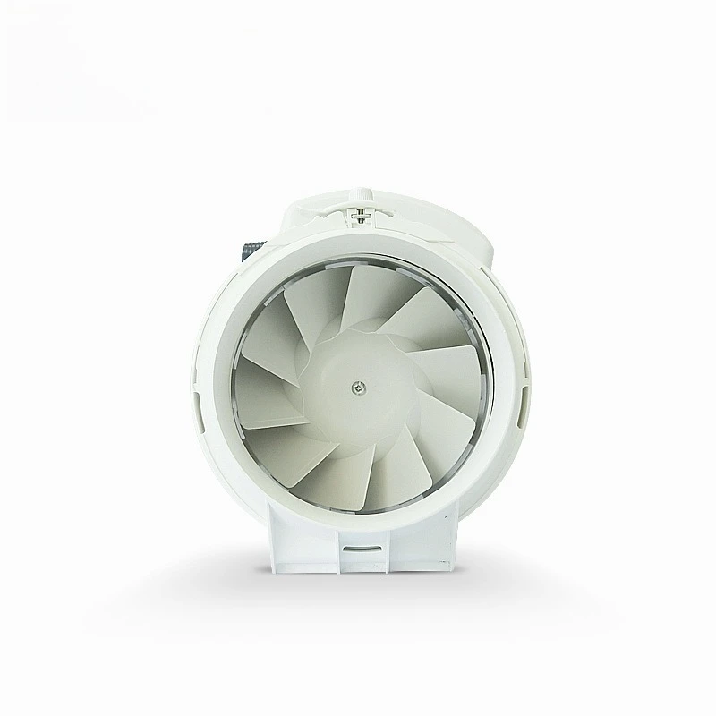 diagonal flow fan Ducted 4-inch DC round pipe fan Industrial public toilet fresh air exhaust fan