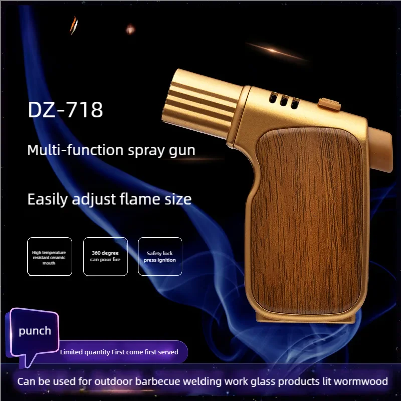 Cigar specific lighter igniter self-locking windproof Amazon high-end flamethrower for easy portability