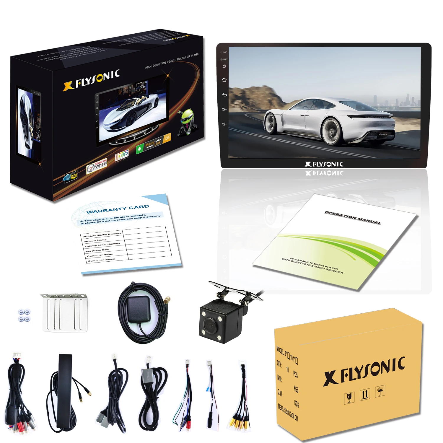 2026 Flysonic FM 2.5D Multimedia 2+32G Sprinter Winca Car Dvd Player view 6