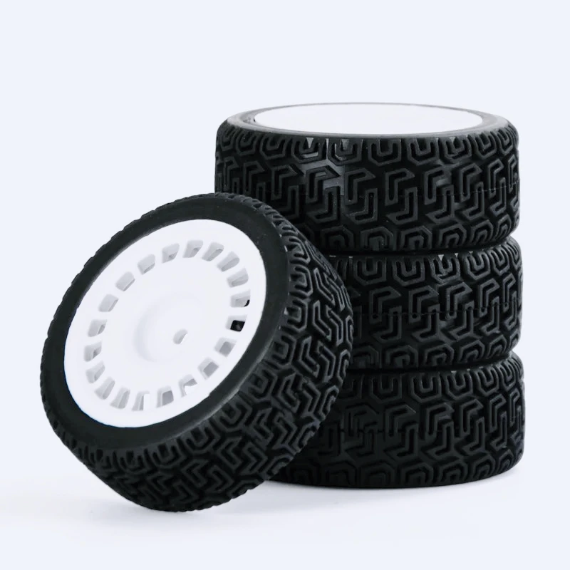 1/10 RC モデルカー用テンションタイヤ 68mm ゴムタイヤ 4 個セット タミヤ Xv-02、Xv-01、Tt-02、Tt-01、Ptg-2 用