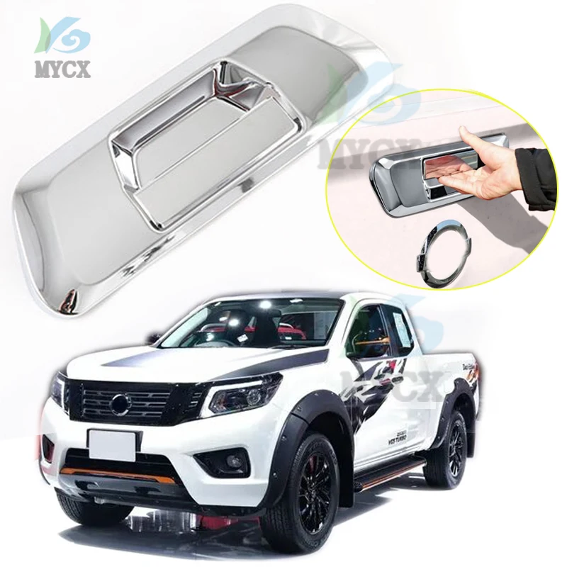 Chrome Tail Gate Cover For Nissan Navara NP300 ST 2019 2020 2021 2022 Accessories Plate Rear Gate cover For Nissan Navara NP300