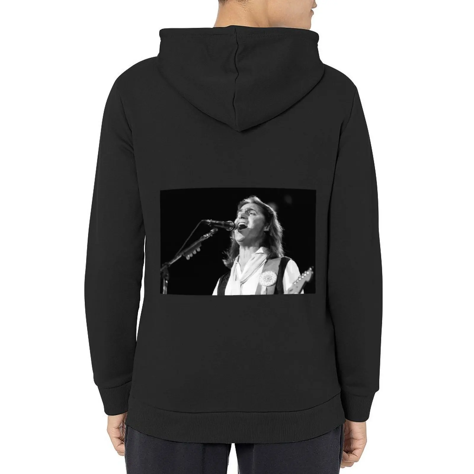 

Dan Fogelberg - BW Photograph Hoodie men's clothes mens clothes fashion men autumn jacket men hoodie streetwear