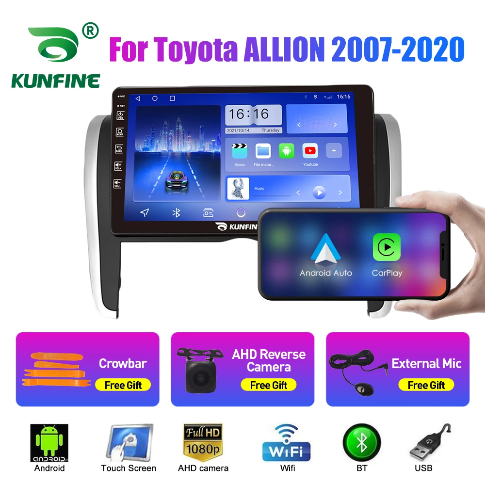 10.33 Inch Car Radio For Toyota ALLION 2007-2020 2Din Android Octa Core Car Stereo DVD GPS Navigation Player QLED Screen Carplay