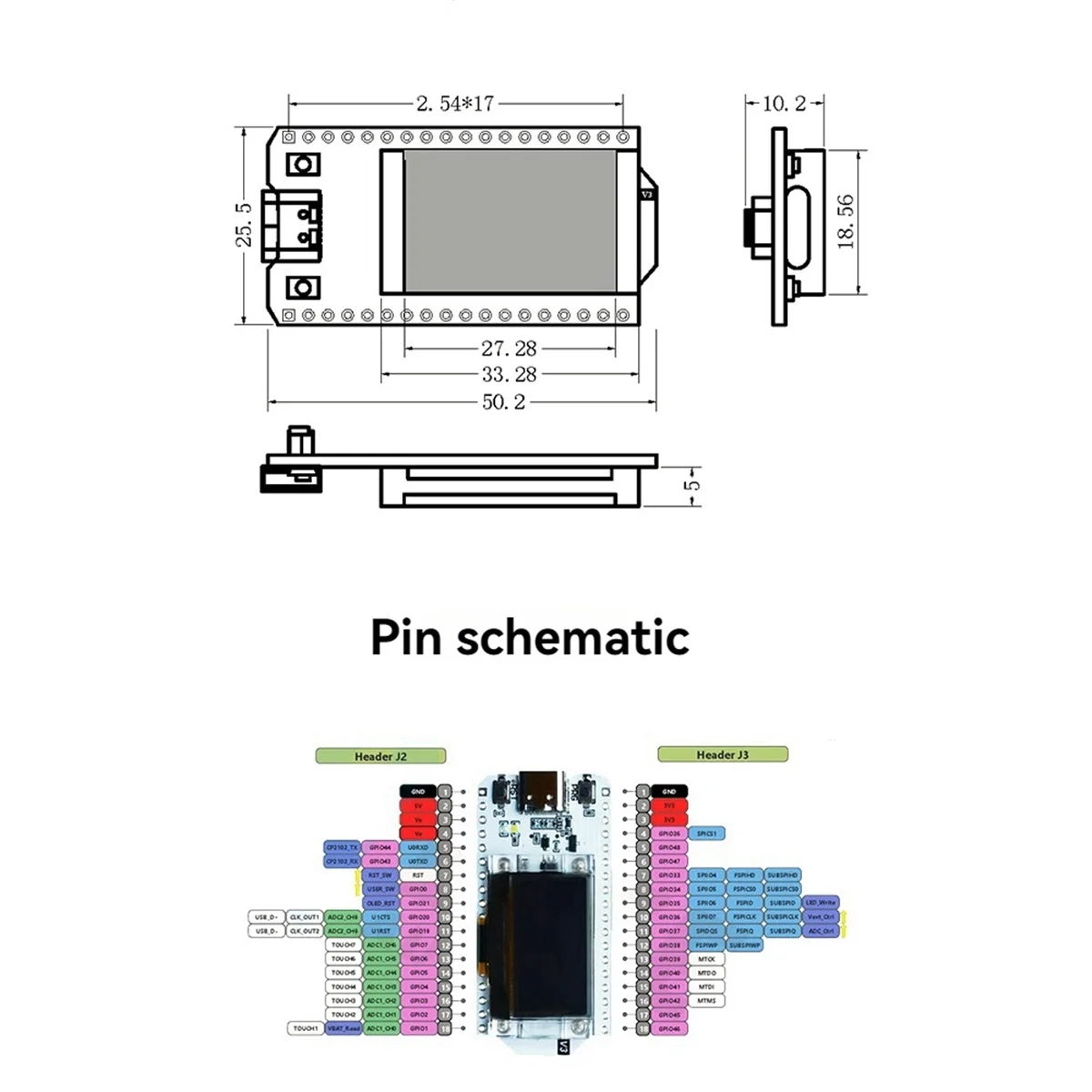 For Nerdminer 119KH/S Hash Rate 0.96 Inch OLED Screen Bitcoin Solo Miner Nerd Miner BTC Lottery Miner