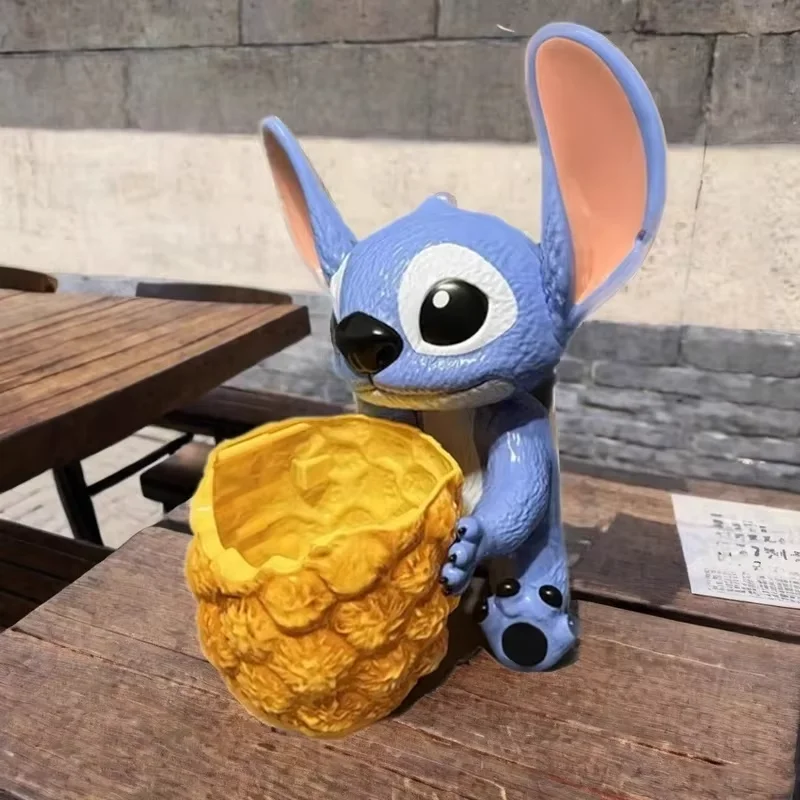 Disney Stitch Doll Modello Cartoon Anime Periferico Popcorn Secchio Palmare Action Figure Periferica Popcorn Secchio Ornamento Regalo