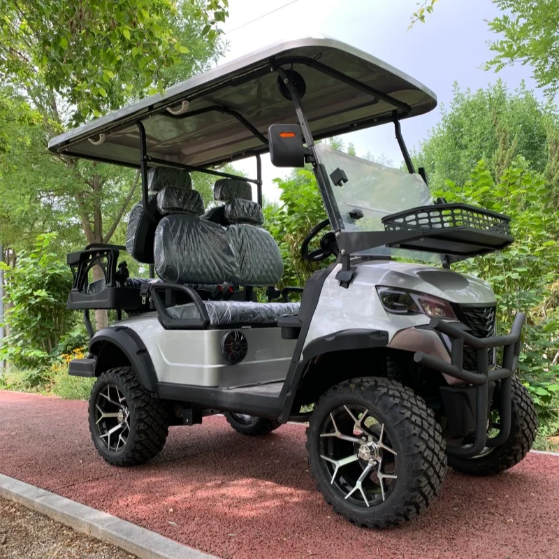 Street Legal Chinese Electric Golf Cart Club Electric Utility Vehicle Free Custom Color Bumper Front Basket 14 Inch Wheel