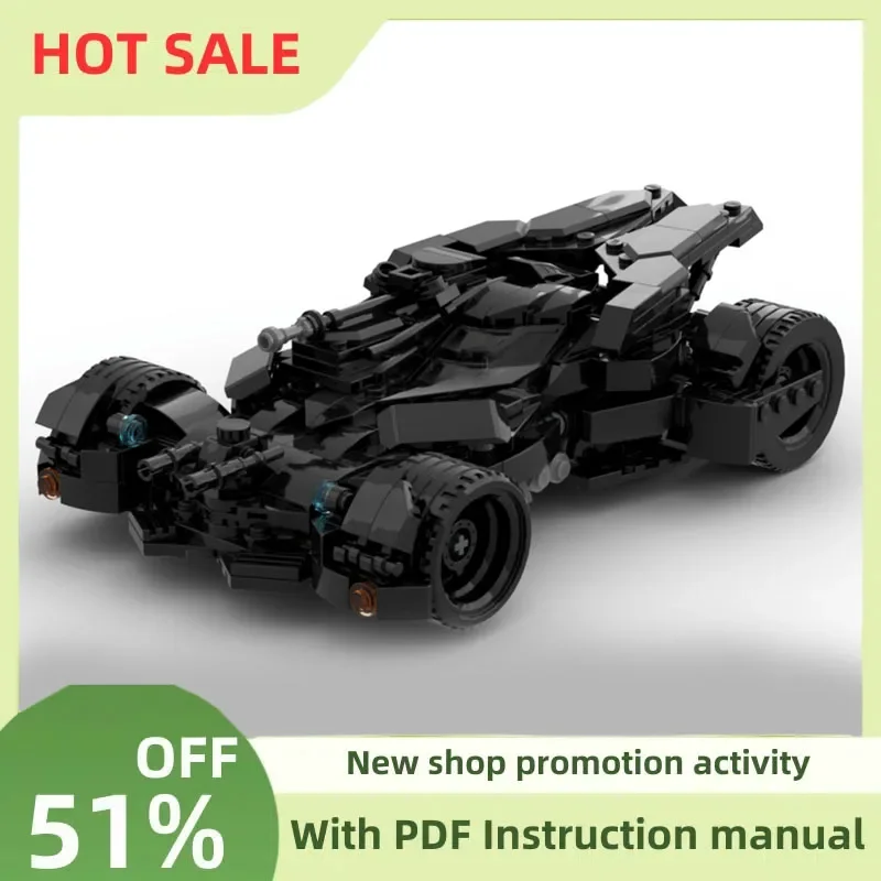 

New 524Pcs Hot Famous Bat Hero Movie Series Moc Mobile Bvs Car Model Building Blocks Diy Creative Ideas Kid Toys Birthday Gifts