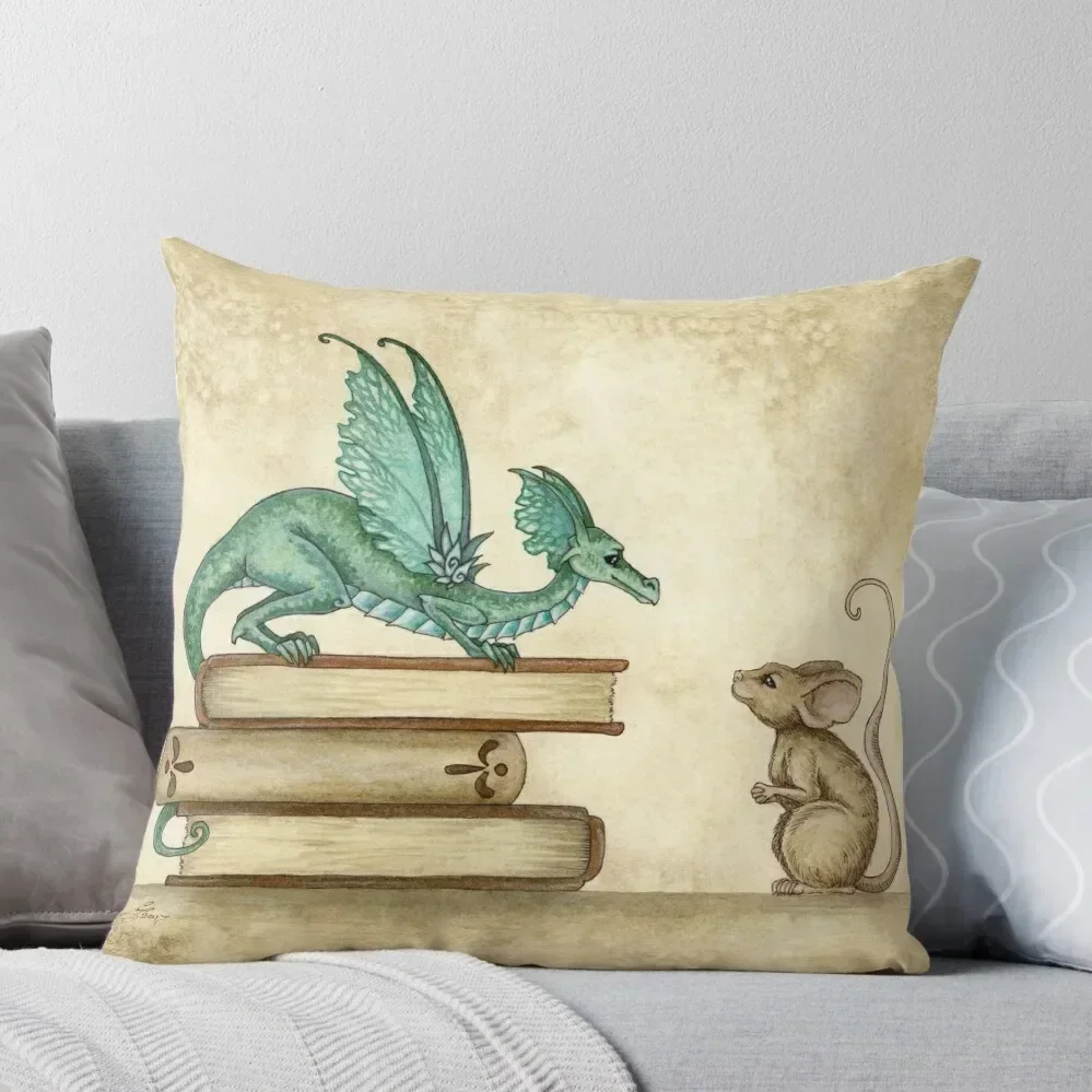 A Curious Encounter Throw Pillow Room decorating items Cushions Sofa Cushion Cover Decorative Cushion Cover pillow