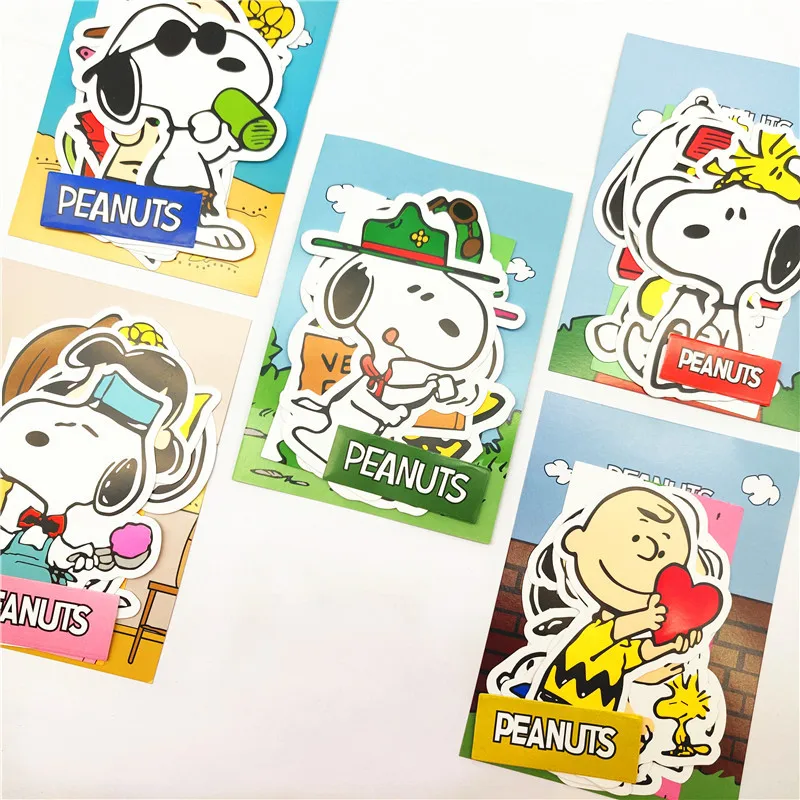 Snoopy Large Anime Stickers Cartoon Stationery Water Cup Luggage Phone Case Decorative Stickers Gifts Daily Decorations