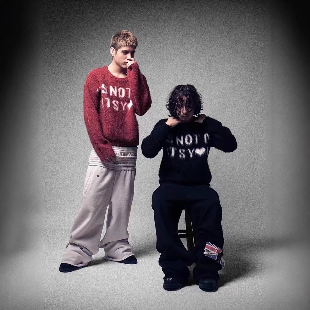 

Ложные мужские брюки из трех частей, мешковатые повседневные мужские брюки, классическая повседневная мужская одежда на осень и зиму