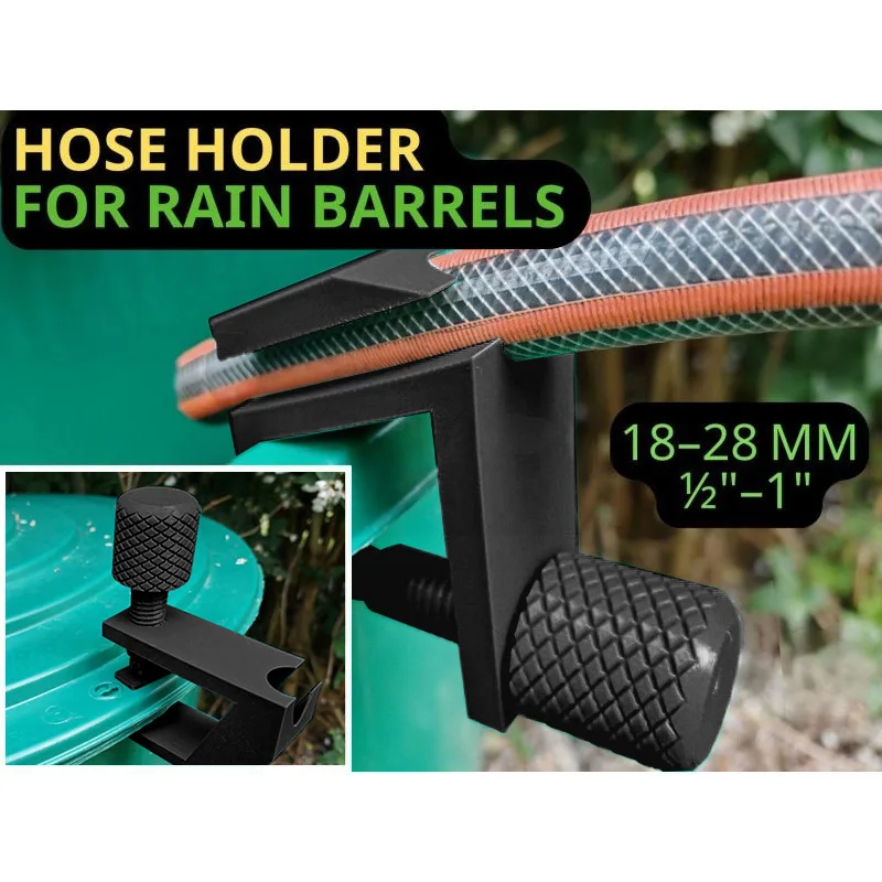 

Bucket Hose Holder Rainwater Bucket Hose Support Hose Fixing Bracket Tool Fixed Trash Can Lid Multi-functional Support Tool