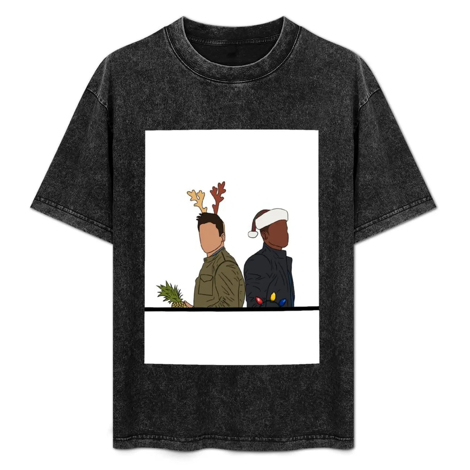 Psych Christmas Art T-Shirt anime figures for a boy men t shirt