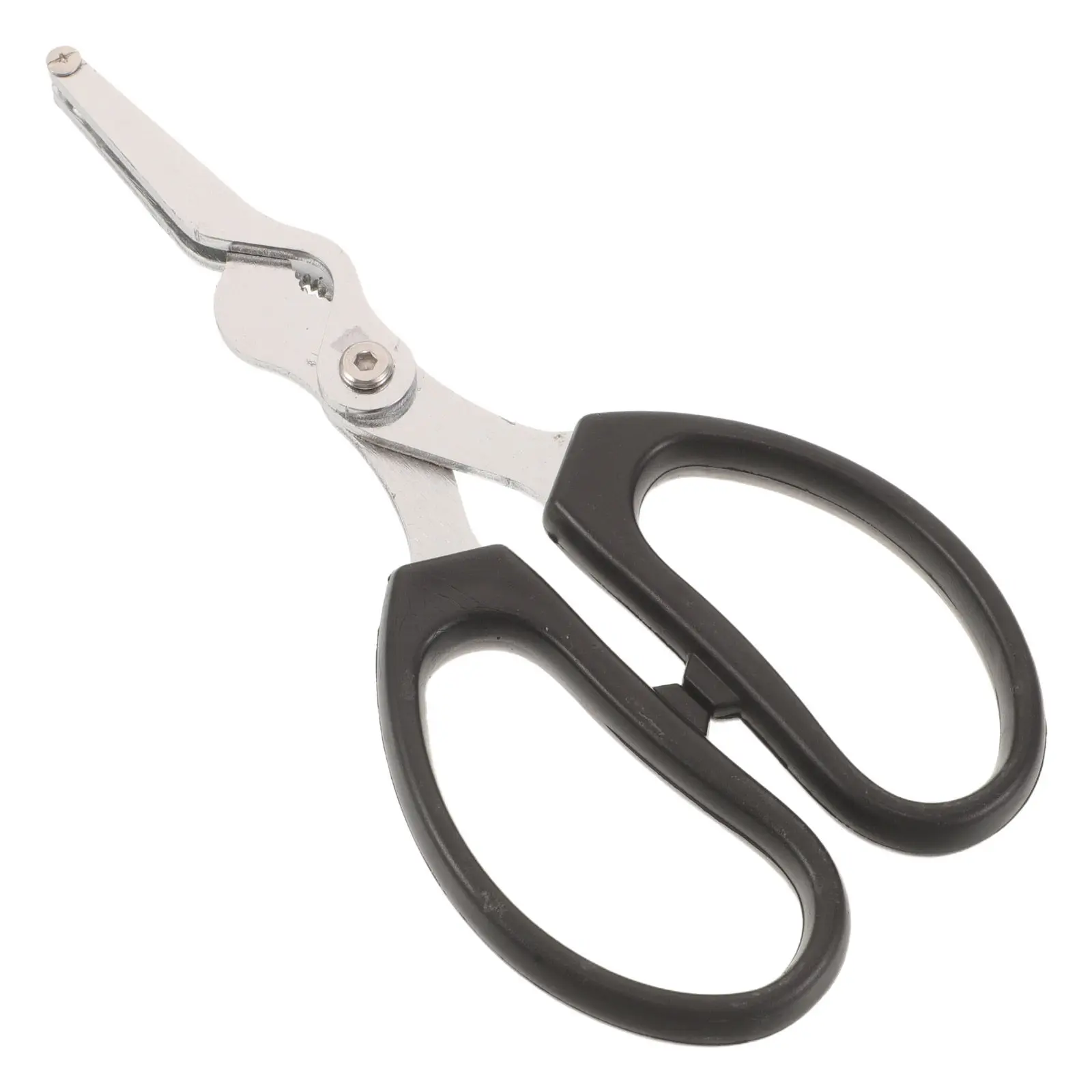 Seafood Scissors Stainless Steel Shrimp Shell Remover Prawn Deveiner Curved Blade Non Slip Kitchen Tool