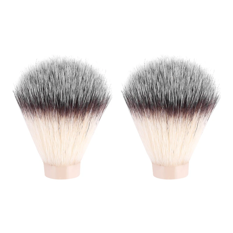 2 Pcs Badger Hair Nylon Shaving Brush Knot For Men Salon Hair Removal Cutting Dust Men Facial Beard Cleaning Appliance