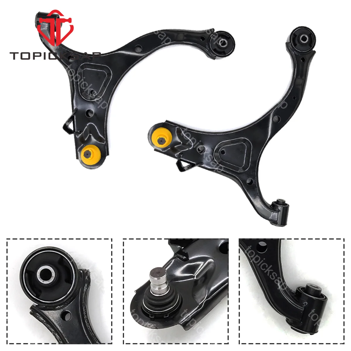 TOPICKSAP Pair of Front Lower Control Arms LH & RH Set for Hyundai Santa Fe Kia Sorento 2007 - 2011 2012 2013 545000W000