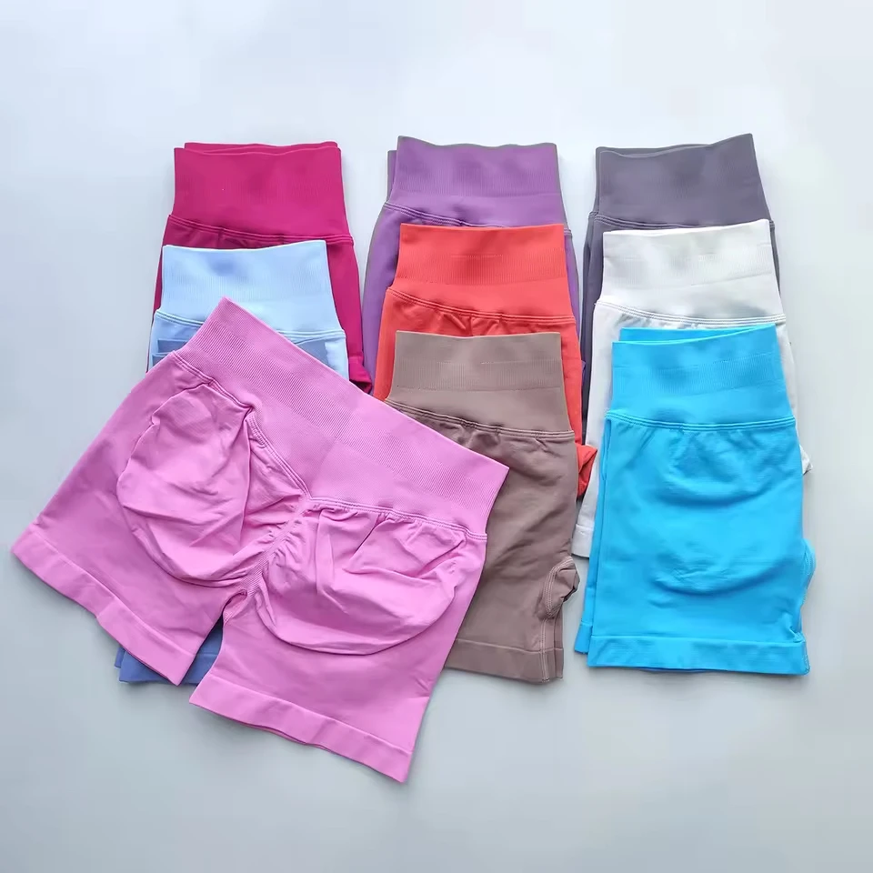 Shorts Gym Shorts Women Fitness Sports Low Ribbed Band Workout Scrunch Butt Yoga Booty Running Short Pants