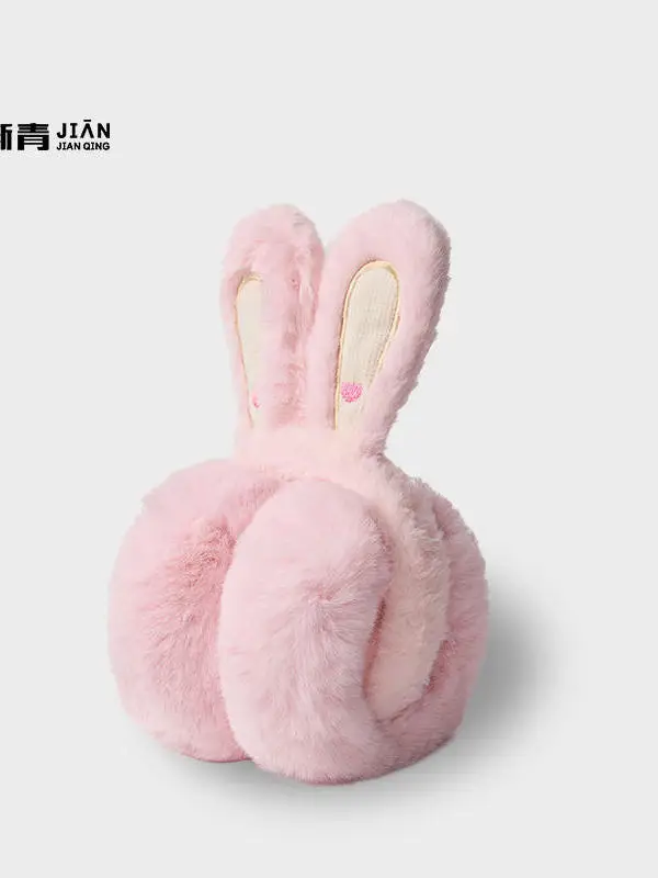 cute-furry-rabbit-ear-muffs-women's-warm-windproof-ear-bag-fashionable-winter-ear-covers-stylish-headwear-accessory