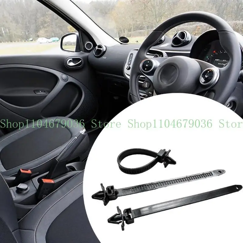 652F 100pcs Self-locking Cable Tie Car Chassis Bundling Wire Harness Fastener Clips Nylon ZipsTie Push Mounting Auto Fastener