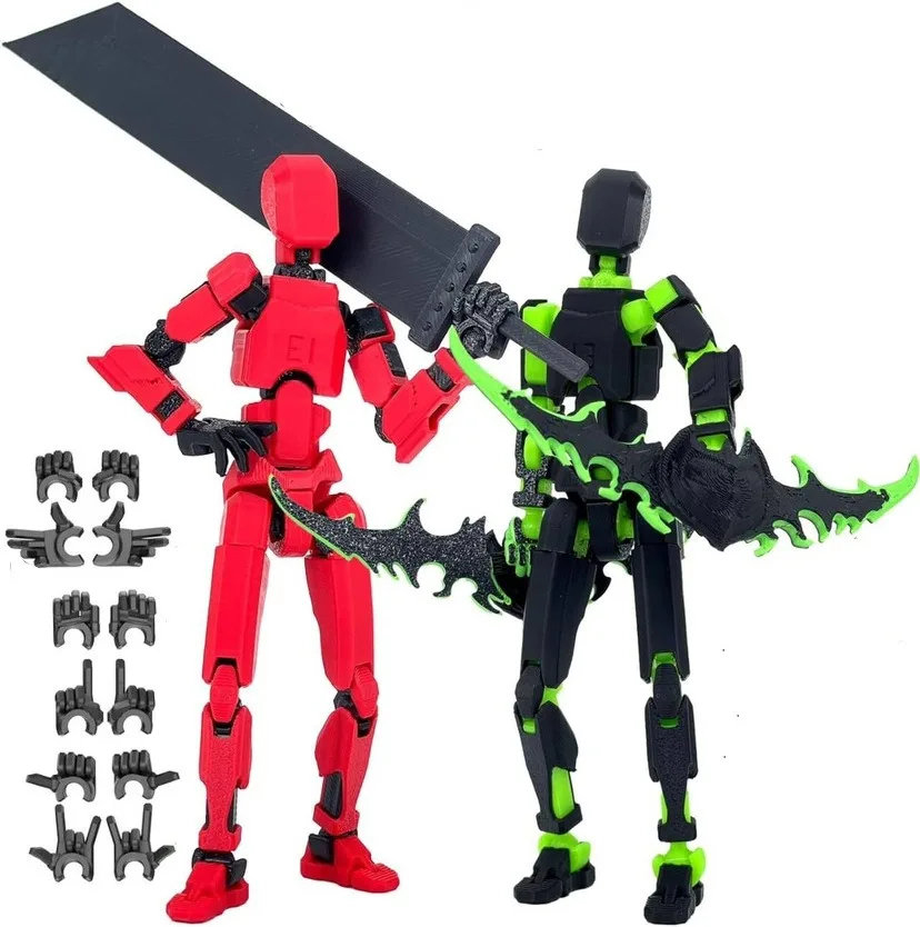 Multi-Jointed Movable Shapeshift Robot 3D Printed Mannequin Dummy Lucky 13 Robot movable figures adult toys children's toys image 2
