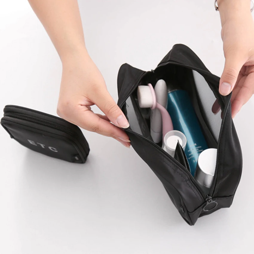 Travel Cosmetic Pouch Portable Brushes Lipsticks Storage Bag Bathroom Accessories Toiletries Organizer Bag Big Capacity Lady Bag