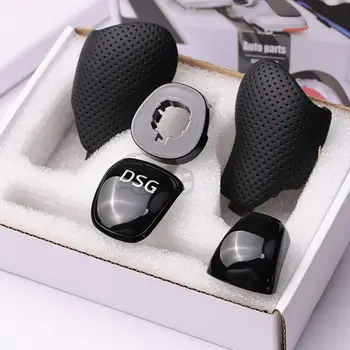 Kožená řadicí páka pro Škoda Octavia/Superb/Fabia/Yeti 2010-2020 - boční kryt DSG a sada interiérového příslušenství, originální kompatibilita 6 nejlepší prodej řadicí hlavice Škoda Octavia VRS - №5