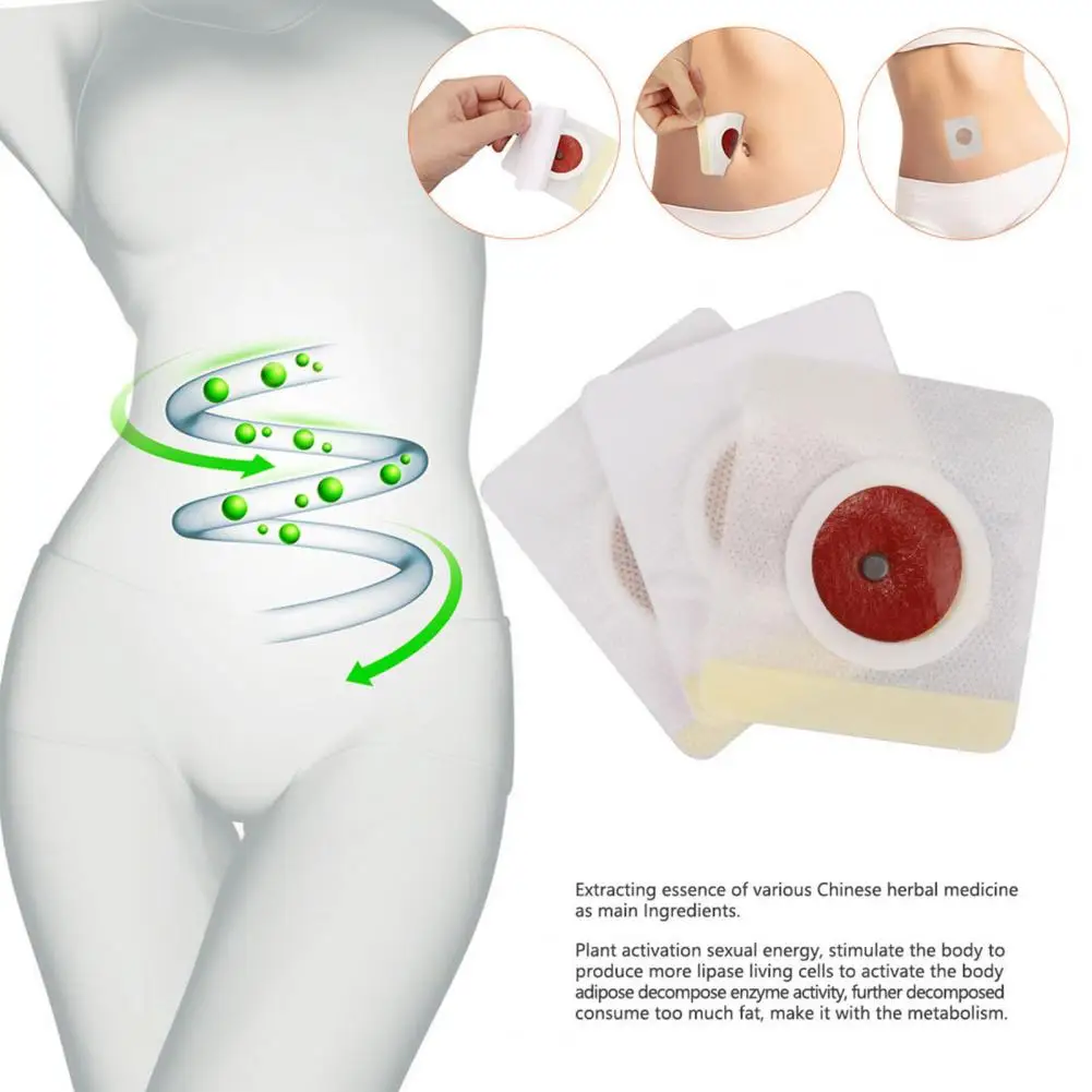 30Pcs/60Pcs Useful Slimming Patch Cellulite Fat Burn Navel Sticker Tender Fat Patch No Side Effects for Adult