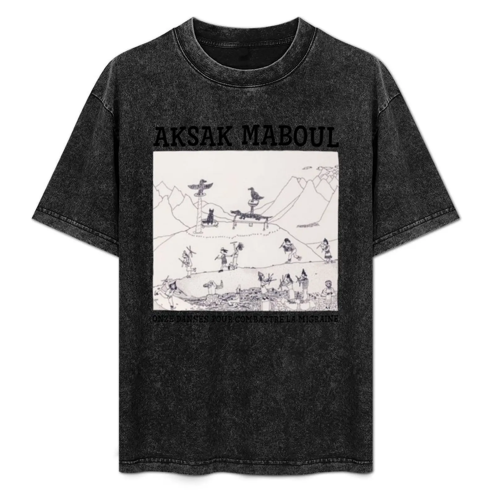 Camiseta Aksak Maboul Onze Danses Pour Combattre La Migraine, camiseta de manga corta para festival