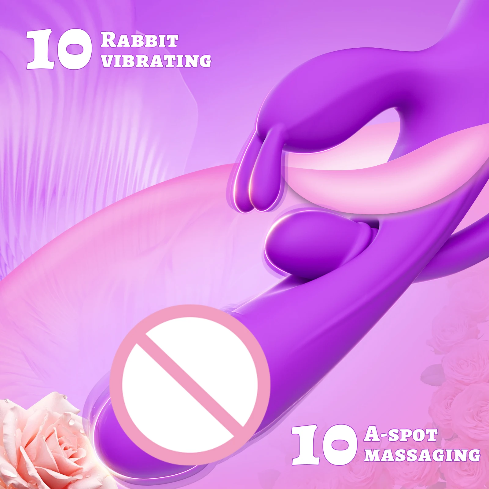 G Spot Rabbit Vibrator Female 3 in 1 Clitoris Stimulator Vibrating Dildo Massager Anal Plug Adult Goods Sex Toys for Women - view 2
