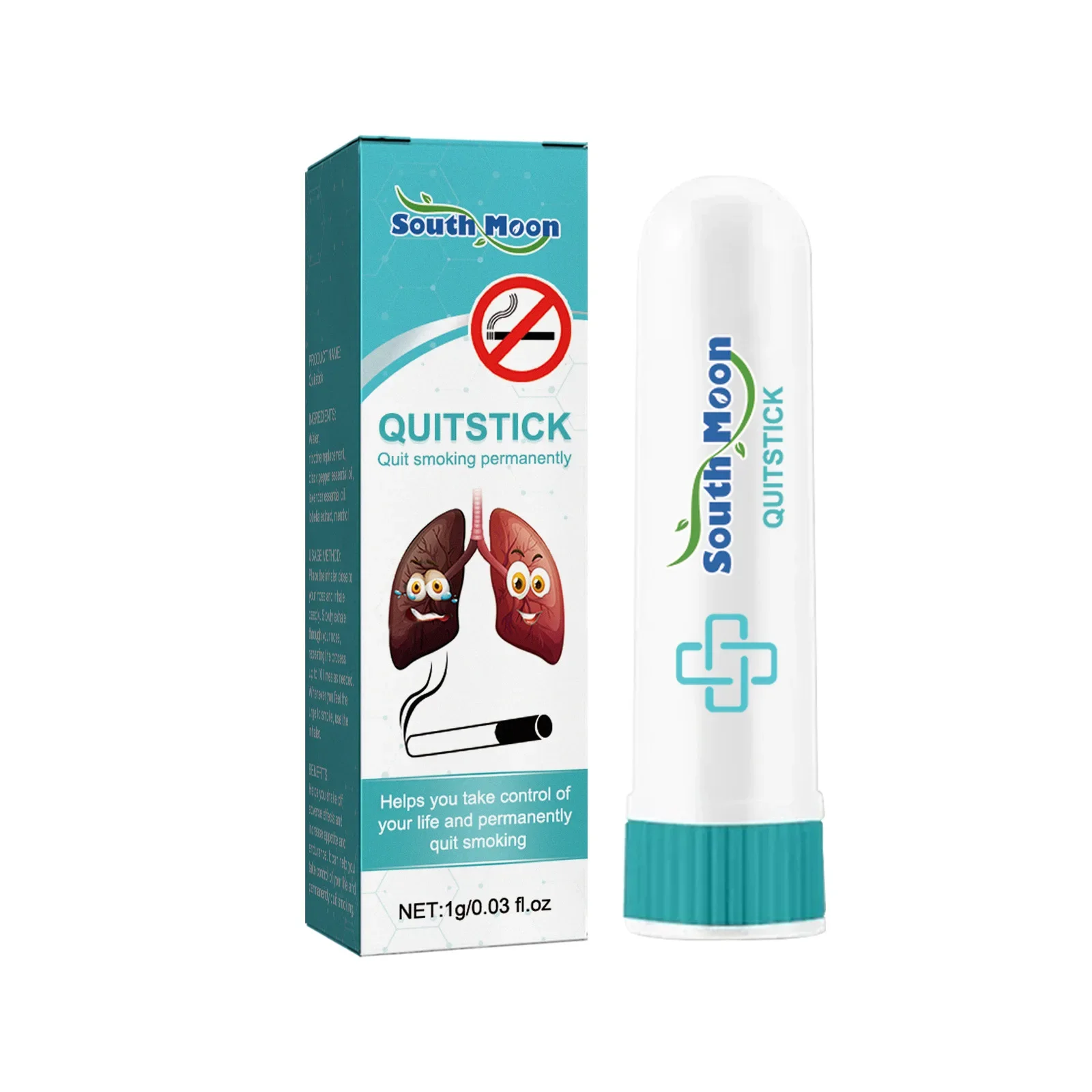 Detox Nasal Stick Lung Cleaning Detoxification Relieve Headache Fatigue Itching Rhinitis Nasosinusitis Nose Obstruction Inhaler