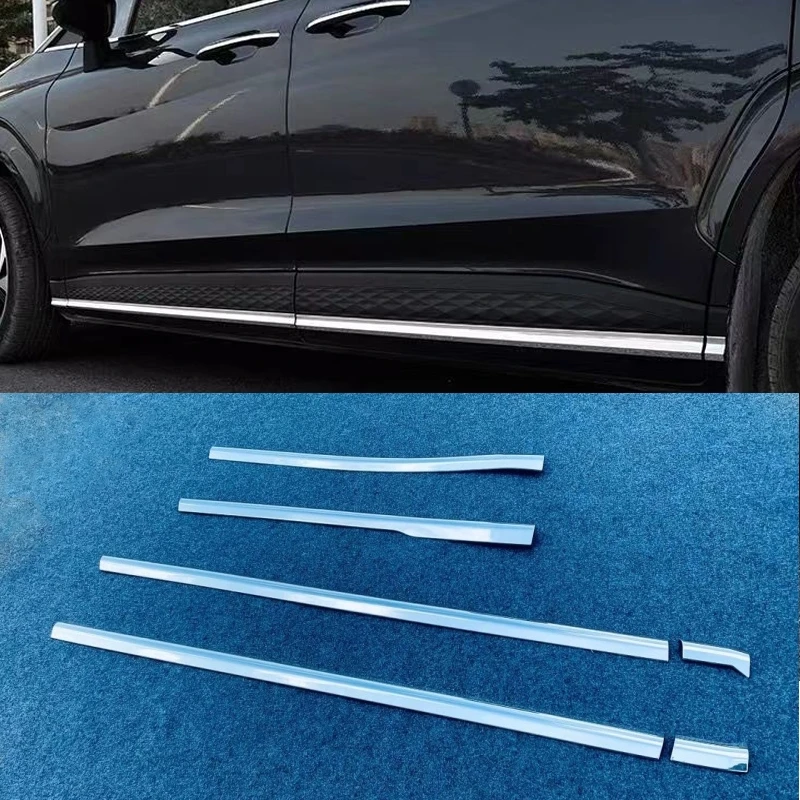 

For Toyota Harrier Venza 2020 2021 stainless steel Door Body Anti-scratch Protector Car Side Strips Trim external Accessories