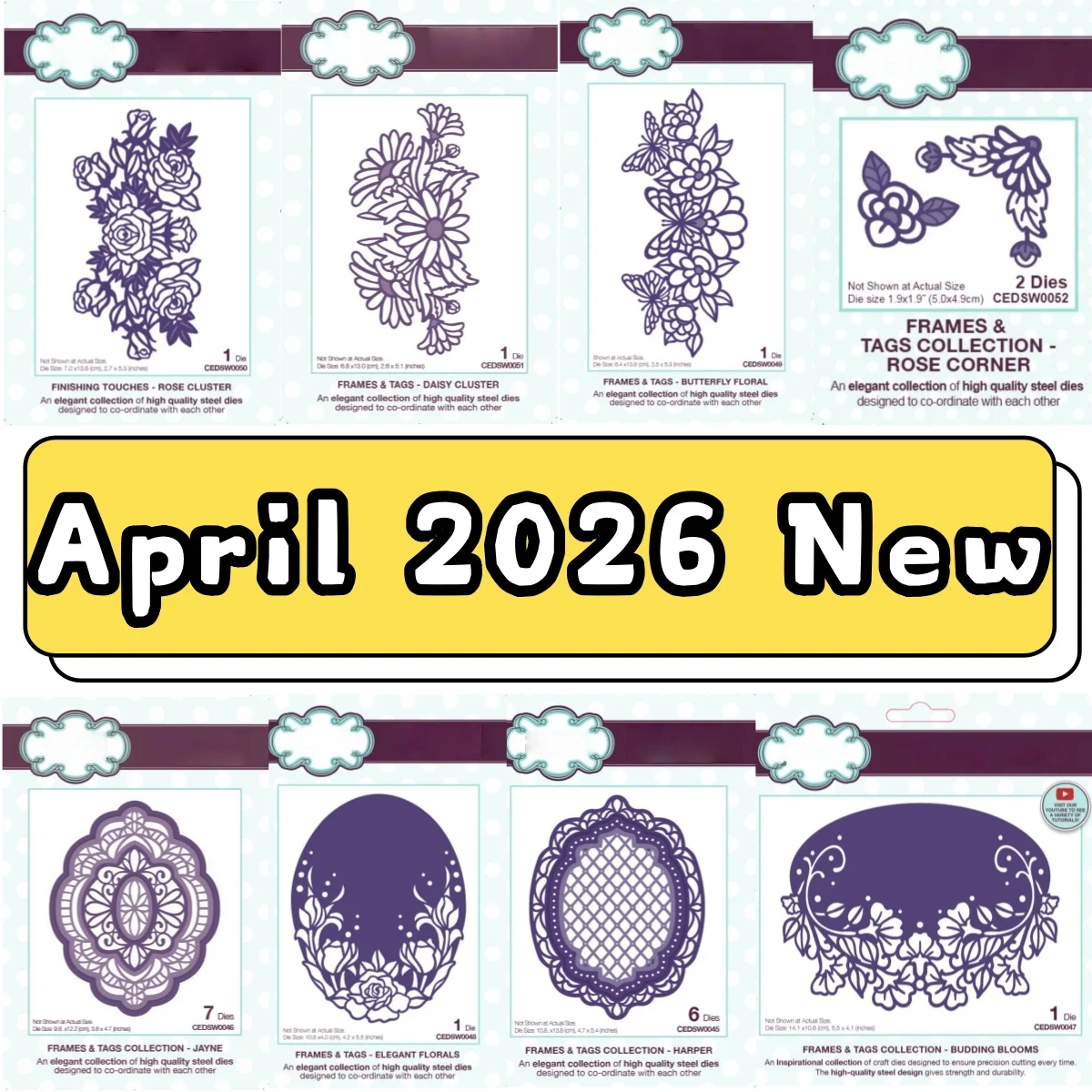 Troqueles de corte de metal con diseño de mariposas y racimos de rosas para decoración DIY, álbum de recortes, tarjetas de papel, álbumes, grabado en relieve, manualidades, abril 2026