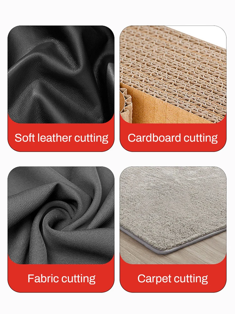 

Перезаряжаемые беспроводные электрические ножницы, резак для картона, ковровой ткани, кожи, 5 сменных лезвий, машина для резки ткани
