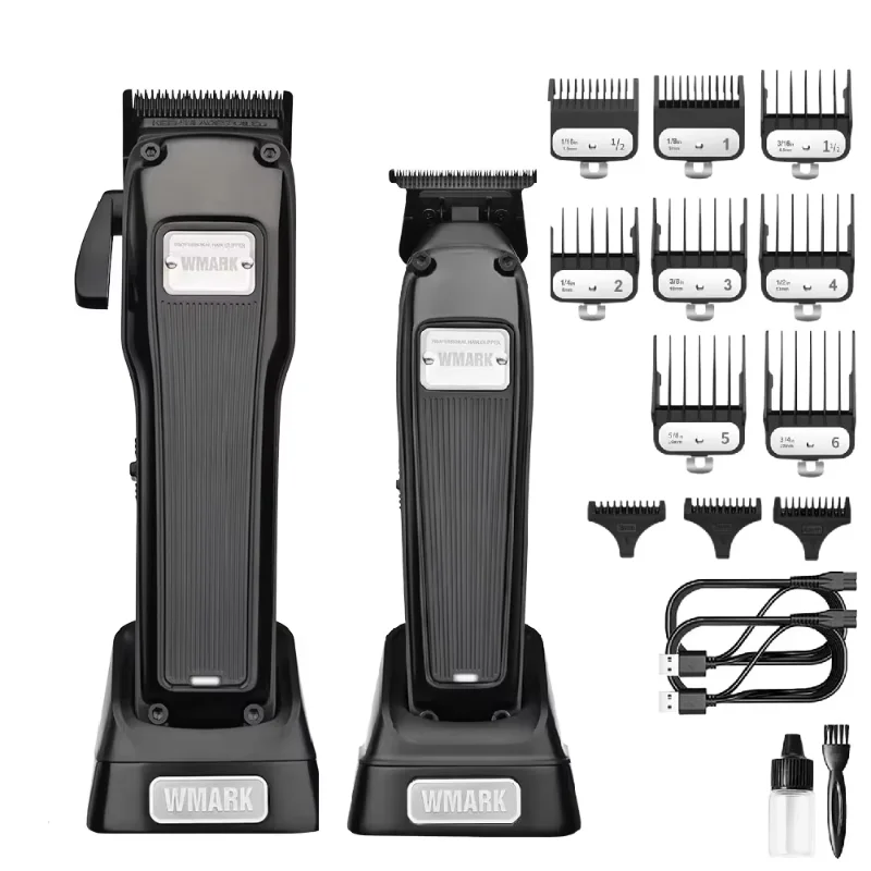 WMARK NG-2053 Hair Clippers for Men - High Torque Brushless Motor & Detachable Blade - Cordless Hair Clipper Set for Barber