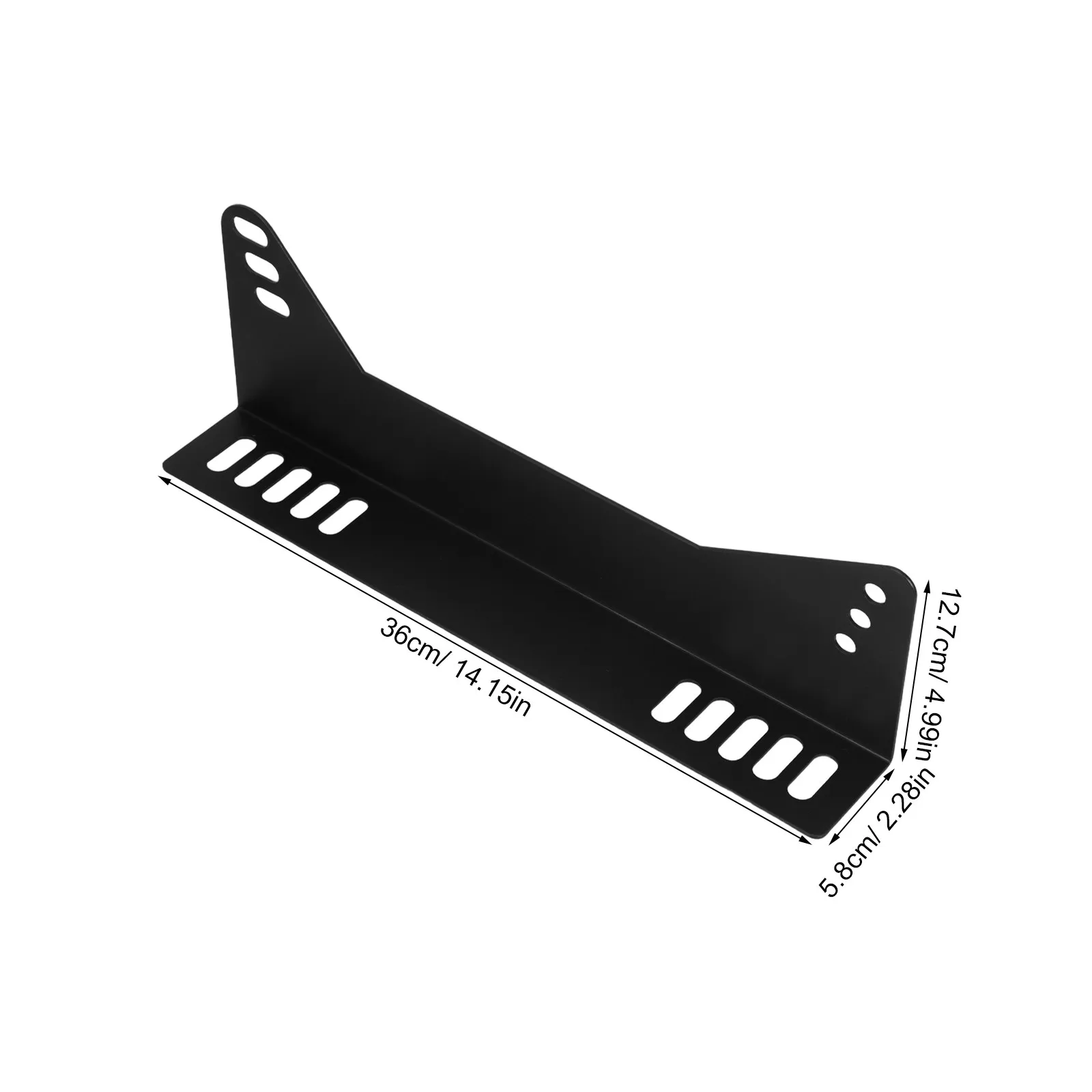 2Pcs Iron Racing Seat Bracket Set Universal Side Mount for Bucket Seats Enhanced Comfort Robust Construction Racing Car Seat view 3