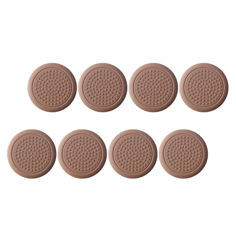 

8 Pcs Table Mat Chair Leg Covers Caps Cushion Furniture Feet Anti-slip Silica Gel Foot Mats