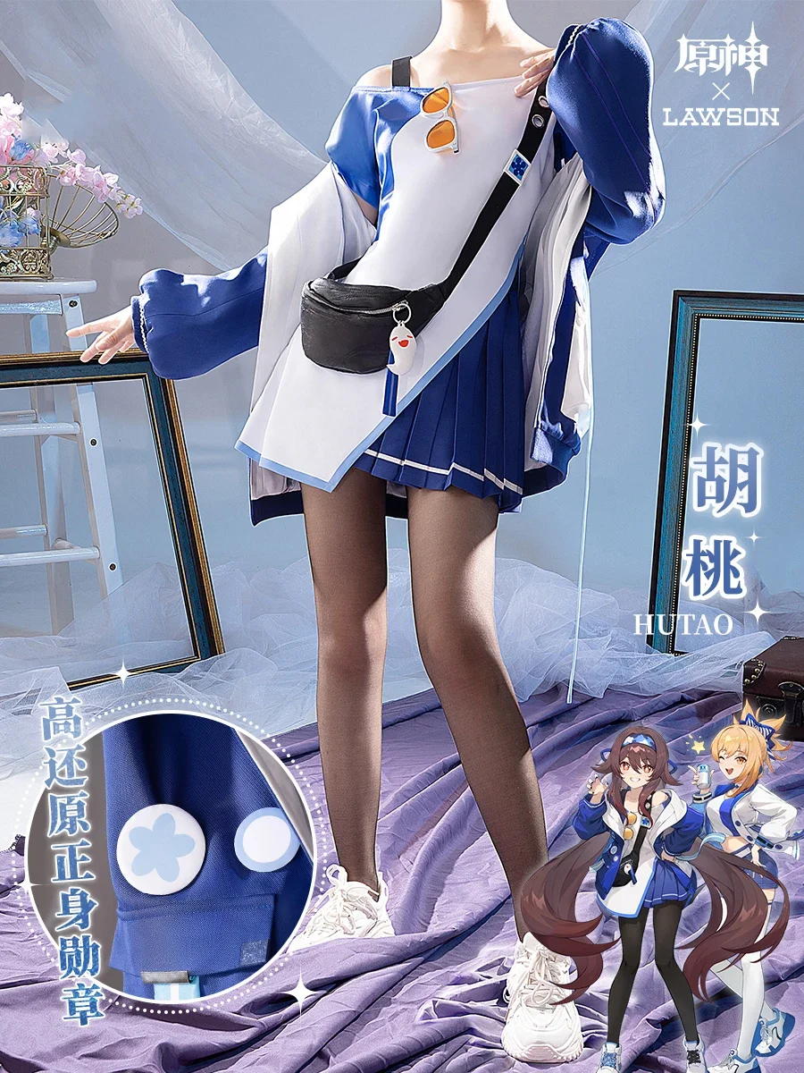 

Game Genshin Impact Yoimiya Hu tao Cosplay Costume Women Cute Party Suit Halloween Carnival Uniforms Anime Clothing