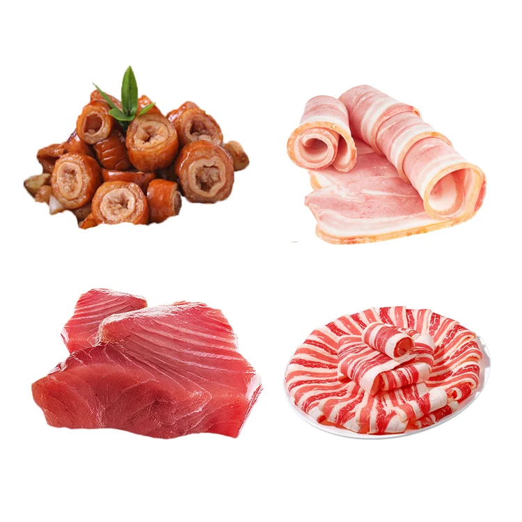 10 رؤوس متعددة الرؤوس آلة وزن اللحوم/لفائف لحم الضأن/اللحوم المفرومة/آلات تعبئة وتغليف المواد الغذائية