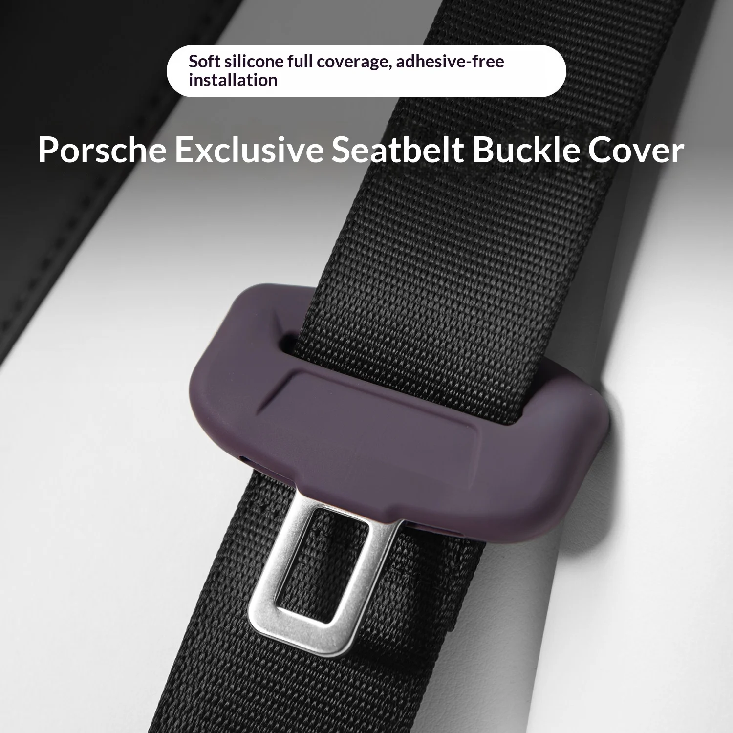 For Porsche Cayenne Macan Panamera 718 Taycan 911 Seat Belt Buckle Cover Silicone Protector